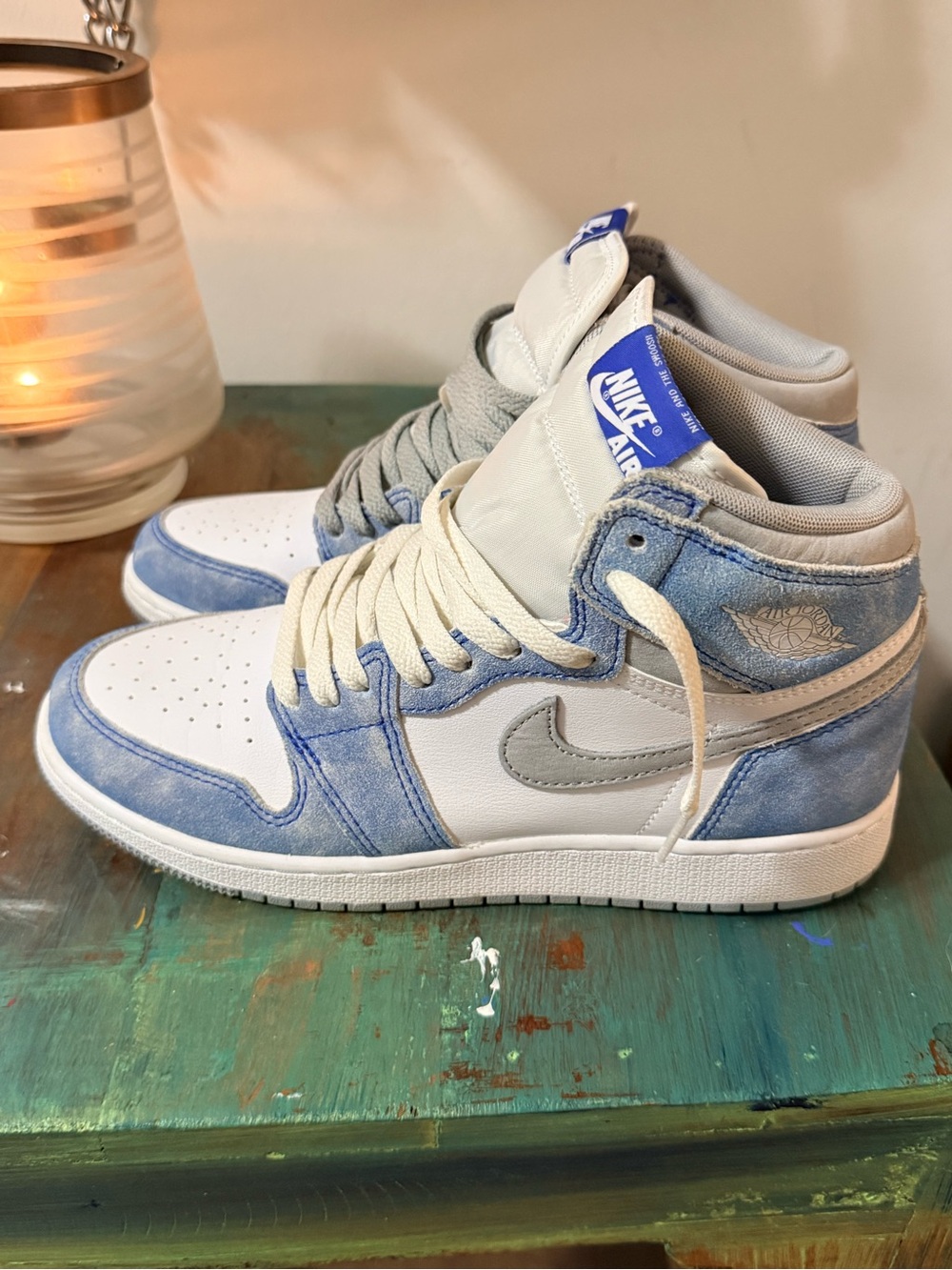 Air Jordan 1 Retro High OG GS Hyper Royal size 7Y - Picture 5 of 9